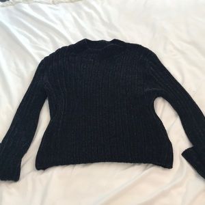 black high neck sweater